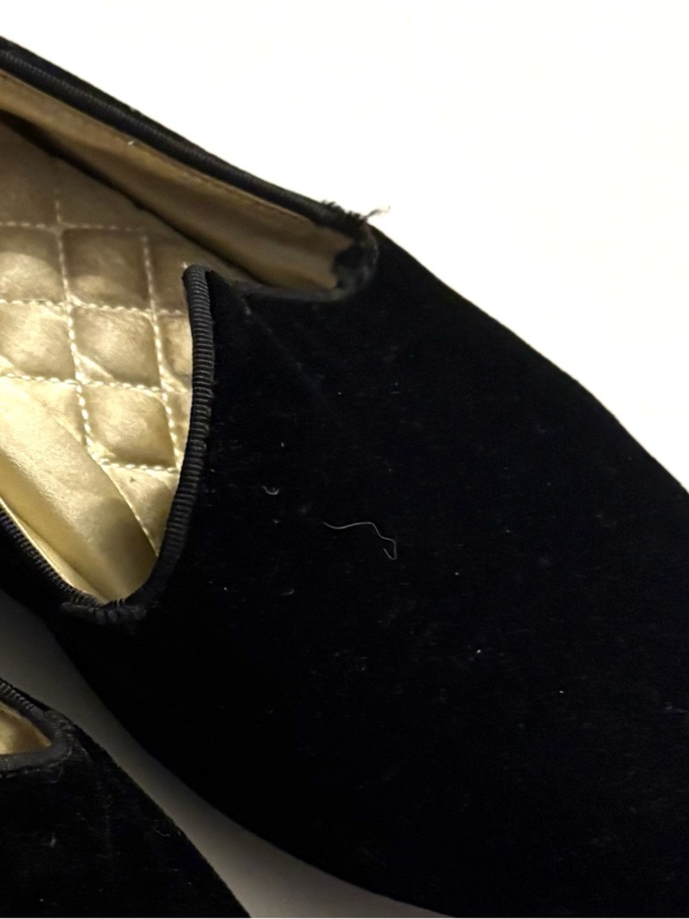 BIRDIES The Heron Black Velvet Flat Loafers - Picture 4 of 6